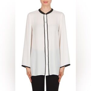 Joseph Ribbkoff OFF-WHITE/BLACK BLOUSE